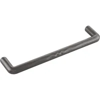 Furnipart Möbelgriff Shuffle LA160 - Designer Griff für Möbel - abgerundet mit verzierung, Zinkdruckguss anthrazit gebürstet