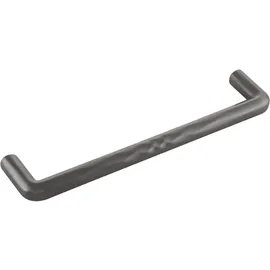Furnipart Möbelgriff Shuffle LA160 - Designer Griff für Möbel - abgerundet mit verzierung, Zinkdruckguss anthrazit gebürstet