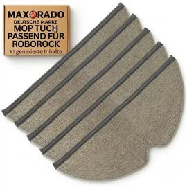 Maxorado Zubehör Set passend für Roborock S4 S5 MAX S6 Pure E2 E3 E4 E5 Q5 Xiaomi C1 Staubsaugerroboter (MobTuch)