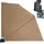 Quick Star Sichtschutzfächer 115 x 115 cm Beige Polyester