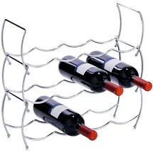 Zeller Weinregal 42 x 14 x 14 cm Silber