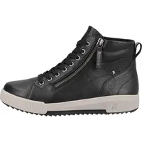 Rieker Evolution Damen Schuhe Stiefelette, High Top Sneaker, Freizeitboots mit Reißverschluss Gr. 38, schwarz , 32671105-38