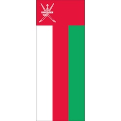 flaggenmeer Flagge Flagge Oman 110 g/m2 Hochformat ca. 300 x 120 cm Hochformat