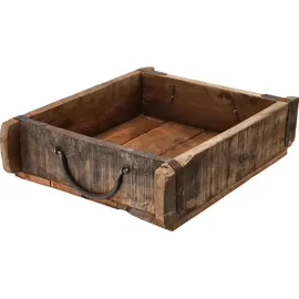 Cepewa Holzkiste Ziegelform 30 x 25 cm 1-tlg. braun