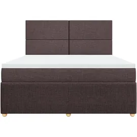 vidaXL Boxspringbett 180 x 200 cm Braun