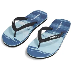 Zehentrenner O'NEILL "PROFILE GRAPHIC SANDALS", Gr. 47, blau melted texture, Synthetik, sportlich, Schuhe
