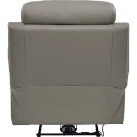 Home Affaire Relaxsessel HOME AFFAIRE "Lannilis mit Liegefunktion, Fernsehsessel", grau (hellgrau), B:97cm H:100cm T:92cm, Kunstleder 100% Polyurethan, Sessel, Relaxsessel, mit manueller und elektrischer Relaxfunktion, hellgrau