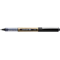 uni-ball eye broad Tintenroller gold 0,7 mm, Schreibfarbe: schwarz, 1 St.