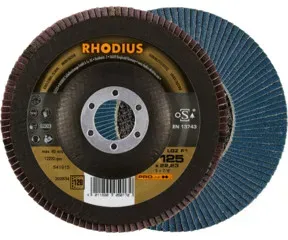 RHODIUS PROline LGZ F1 Fächerschleifscheibe 125 x 22,23 mm K120
