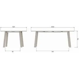 Woood Janne Ø 120 cm grau