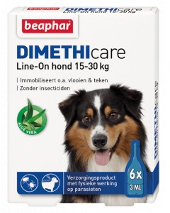 Beaphar Dimethicare Line-On (15 tot 30 kg) hond  6 pipetten