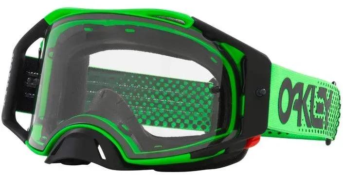 OAKLEY Airbrake MX Brille - Moto Grün B1B Klares Glas