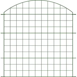 HC Garten & Freizeit 11tlg. Teichzaun Oberbogen, ca. 390 x 78,5 cm - Dunkelgrün