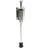 Wiltec Pedal Türstopper Schwarz 118 x 146 mm
