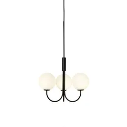 Herstal - Ballon Kronleuchter Black