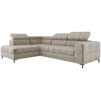 XXL Ecksofa Couch mit Schlaffunktion, Schlafsessel mit Bettfunktion L Form, Big Sofa, Schlafsofa mit Bettkasten, Ecksofa mit Schlaffunktion 280 cm breit, Sofa mit Schlaffunktion (Links, Cloud 3)