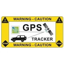 CombiCraft GPS-Tracker Autoaufkleber, 59 x 30 mm - 4er Set