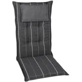 GO-DE Sesselauflage 120 x 50 x 7 cm anthrazit