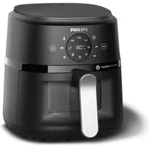 Philips 2000 Series Airfryer NA211/00 schwarz/silber mit Sichtfenster