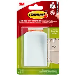 3M 17045, Drinnen, Bildhaken, Weiß, Klebestreifen, 2,2 kg, Gestrichene Wand, Fli