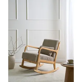 Beliani Schaukelsessel SORSELE Cord 65 x 79 x 81 cm Beige