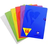 Clairefontaine 10x Mimesys Heft 17x22cm 48 Blatt blanko, sortiert, 303165C