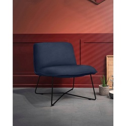 furninova Loungesessel Fly, gemütlicher Loungesessel im skandinavischen Design blau