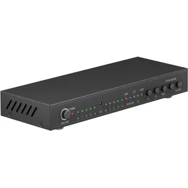 goobay HDMITM-Matrix-Schalter 4 auf 2 (4K @ 30 Hz) - zum Umschalten zwischen 4x Quellgeräten und 2x Ausgabegeräten
