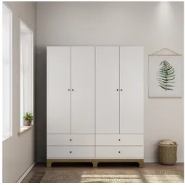 OTTO home Kleiderschrank Oslo 160 x 200 x 52 cm Weiß