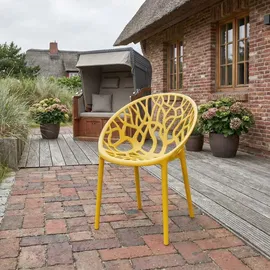 CLP Gartenstuhl Hope Sessel 59 x 59 x 80 cm gelb 2 St.