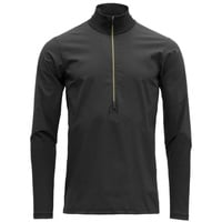 Devold Herren Running Merino Cover Zip Longsleeve (Größe M, schwarz)