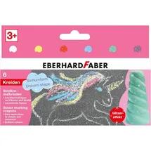 Eberhard Faber Einhorn Straßenmalkreide 6 St. mehrfarbig