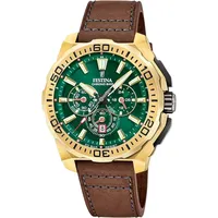 Festina Quarz Herren Chrono Bike F20728/2 - grün,braun -