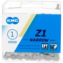 KMC Z1 Narrow EPT 1/2" x 3/32", 112 Glieder, 1-fach, mit “ECO ProTeQ”, Grau