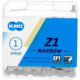 KMC Z1 Narrow EPT 1/2" x 3/32", 112 Glieder, 1-fach, mit “ECO ProTeQ”, Grau