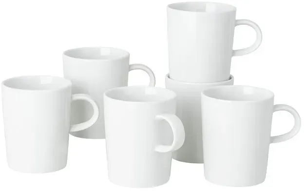 Thomas Kaffeebecher Cucina Bianca 6tlg. Porzellan Weiß