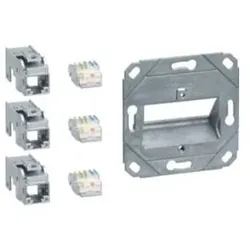Tehalit Anschluss Modul 3x RJ45 GMKSRJ45C6A3