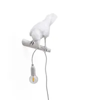 Seletti Bird Lamp LED-Wandlampe, Blick links, weiß
