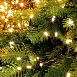 ECD Germany LED Cluster Lichterkette 700 LEDs Extra Warmweiß 8 Modi IP44 Innen/Außen Weihnachtsbeleuchtung Büschellichterkette