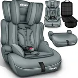 KIDUKU KIDUKU® Autokindersitz Kinderautositz Autositz Kindersitz 9-36kg Gruppe 1+2+3 Grau - Grau