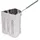 Was 2143 361 Edelstahl Viertelkocheinsatz für Pasta, 19cm Hohe