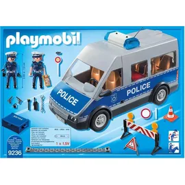 Playmobil City Action Polizeibus mit Straßensperre 9236