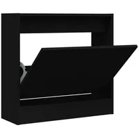 VidaXL Schuhschrank Schwarz 60x21x57 cm Holzwerkstoff