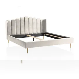 SalesFever Muschelbett 140 x 200 cm Beige
