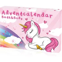 Accentra Adventskalender EINHORN gefüllt mit Pflege Beautyartikeln