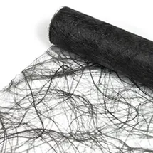 DecoHomeTextil Heimtextilmanufaktur DecoHomeTextil Deco Netz Tischläufer Tischband Dekoration Deko Anthrazit Dunkelgrau 30 cm x 5 Meter