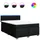 vidaXL Boxspringbett 140 x 200 cm Schwarz