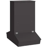 VidaXL Schweinfutterspender Schwarz 82 x 51 x 91,5 cm