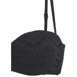 LASCANA Bügel-Bandeau-Bikini-Top Omara Schwarz 36 Cup D