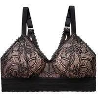 GLAMORISE Bramour Gramercy Spitzen-Bralette de luxe - Schwarz 90F